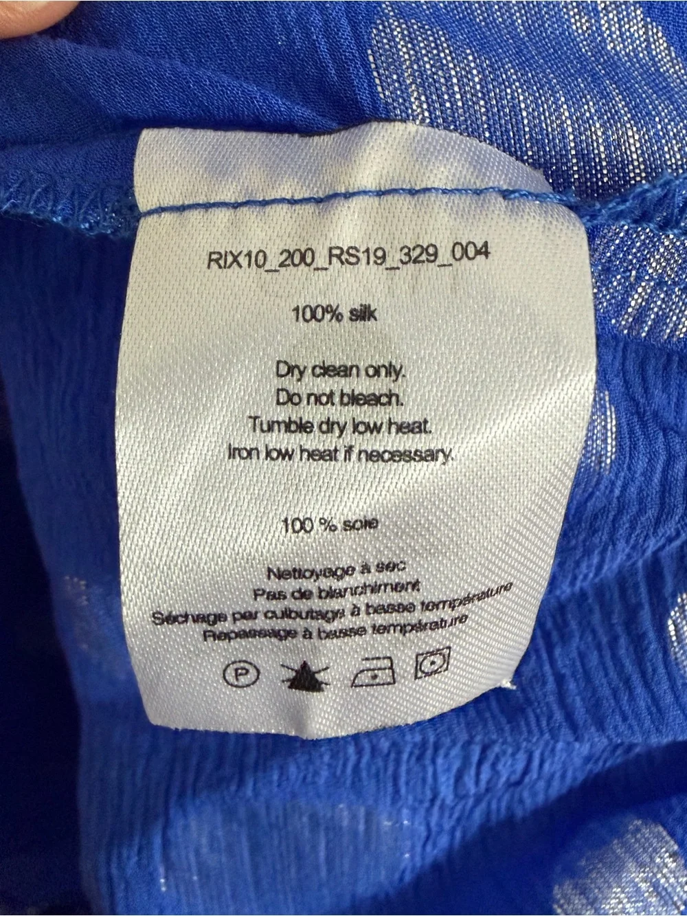 RIXO Royal Blue Halter Maxi Dress with Silver accents size small - Picture 11 of 12